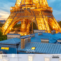 Calendrier mural 2026 Pictura - Paris - 30 x 30 cm