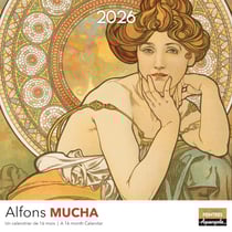 Calendrier mural 2026 Pictura - Mucha Alfons - 30 x 30 cm