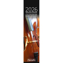 Calendrier marque-pages 2026 - Instruments de Musique
