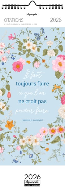 Calendrier 2026 Pictura - Citations