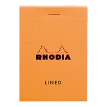 Bloc-notes - 7.4 x 10.5 cm - Rhodia - 160 pages petits carreaux - Orange