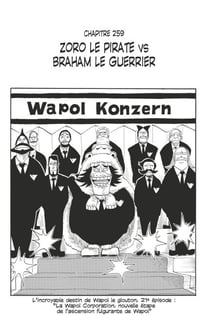 One Piece édition originale - Chapitre 259 - Zoro le pirate VS Braham le guerrier