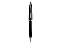 Stylo bille - Bleu - Carène Laqué noir, finitions palladium - Pointe moyenne - Waterman
