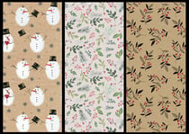 Papier cadeau Editor - Winter Kraft - 2m * 70cm