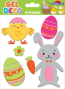 Stickers gel Global Gift - Pâques
