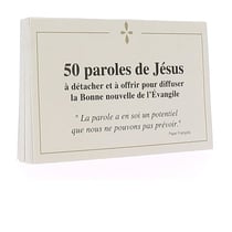 50 paroles de jesus a detacher et a offrir pour diffuser la bonne nouvelle de l evangile