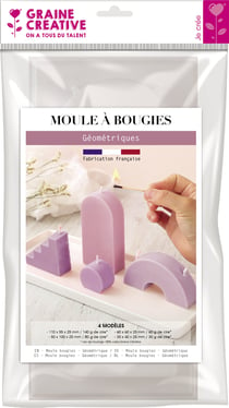 Planche de quatre moules pour bougies votives - MONDO BOUGIES