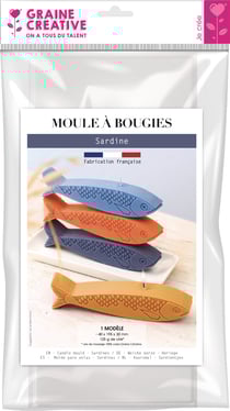 Moule à bougie thermoformé Graine Créative - Sardine