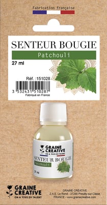 Parfum à bougie Graine Créative - Patchouli - 27 ml