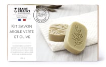 Kit savon à l'olive et argile verte Graine Créative