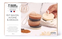 Kit savon à l'avoine et argiles Graine Créative