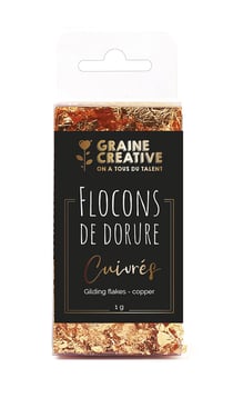 Flocons de feuille - Graine créative - Cuivre - 1g