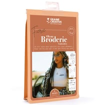 Graine Créative - Kit broderie vêtement - Fierce