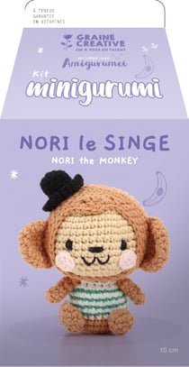 Kit amigurumi Graine Créative - Nori le singe - 10 cm