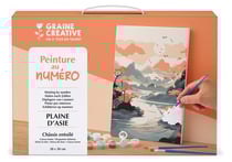 Peinture au numéro Graine Créative - Plaine d'Asie - 20 x 30 cm