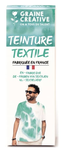 Teinture textile Graine Créative - Bleu turquoise - 100 mL