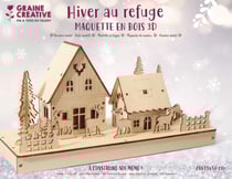 Maquette village Graine Créative - Bois - 28 x 11 x 14 cm