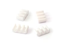 Lot de 4 attaches et 3 encoches luminaire Graine créative - Blanc