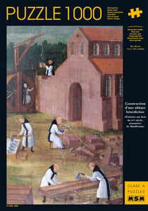 Puzzle 1000 pièces - Construction d'une abbaye bénédictine
