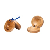 Paire de castagnettes à doigts, en bois léger - Fuzeau