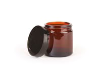 Pommadier en verre ambré avec couvercle - 60 ml