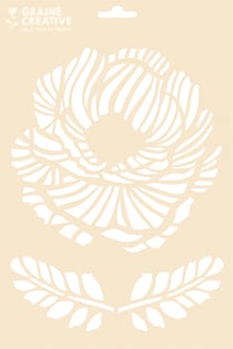 Pochoir Floral - A4