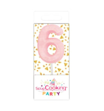 Mini bougie ScrapCooking® - 6 - Rose