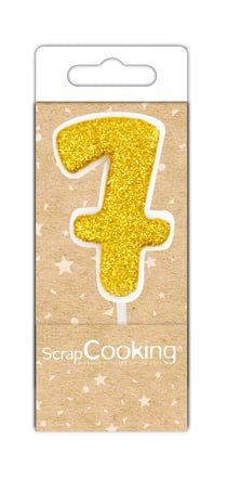 Mini bougie ScrapCooking® - 7 - Dorée
