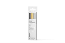 Lot de 3 stylos gel Cricut Joy™ - Or, argent, noir - Pointe moyenne