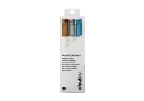 Lot de 3 marqueurs pointe moyenne - Cricut Joy™  - Couleurs assorties métalliques