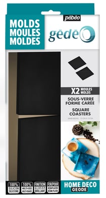 Lot de 2 moules pour sous-verre Pébéo - Gédéo