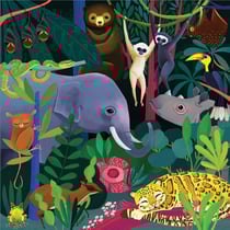 Puzzle phosphorescent 500 pièces - Jungle