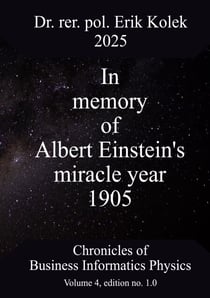 In memory of Albert Einstein's miracle year 1905