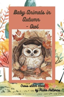 Baby Animals in Autumn - Owl