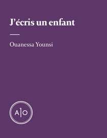 J’écris un enfant