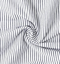 Coupon Tissu Promod Couture - Jersey coton - Rayé bleu - 3m x 145cm