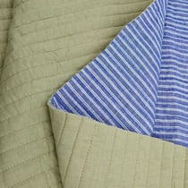 Coupon de tissu Promod - 2 m - matelassé - gaze - rayé