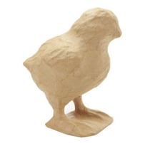 Poussin - papier mâché - 8,5 x 8 x 12,5 cm