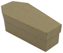 Support à décorer boîte cercueil Décopatch - 12,5 cm - Papier mâché
