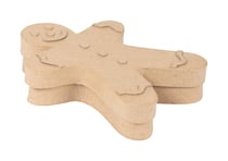 Boîte bonhomme pain d'épices Décopatch - Papier mâché - 12 x 3 x 15 cm