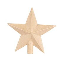 Pointe de sapin Décopatch - Etoile - Papier mâché - NO61C - 20 x 20 x 6 cm