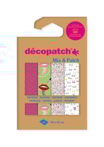 Lot de 4 feuilles Decopatch - Femme - 30 x 40 cm