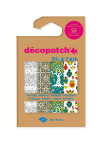 Lot de 4 feuilles Decopatch - Spiritualité - 30 x 40 cm