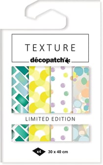 4 feuilles de papiers foil Colour Therapy