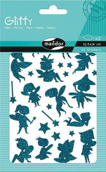 60 Stickers - Glitty - Fées