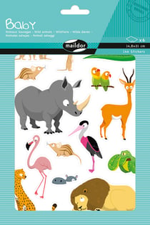 Stickers baby animaux sauvages - Maildor