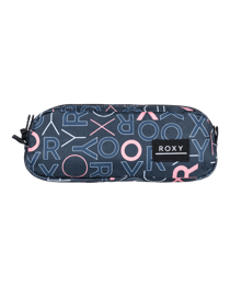 Trousse Roxy - Da Rock Printed - 2 compartiments - Rectangulaire - Bleu