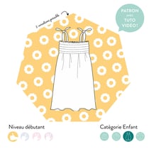 Patron - Robe/top Porquerolles enfant - Les Patronnes