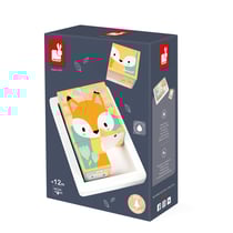 6 cubes en bois massif