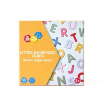 Lettres en bois magnétiques Cultura